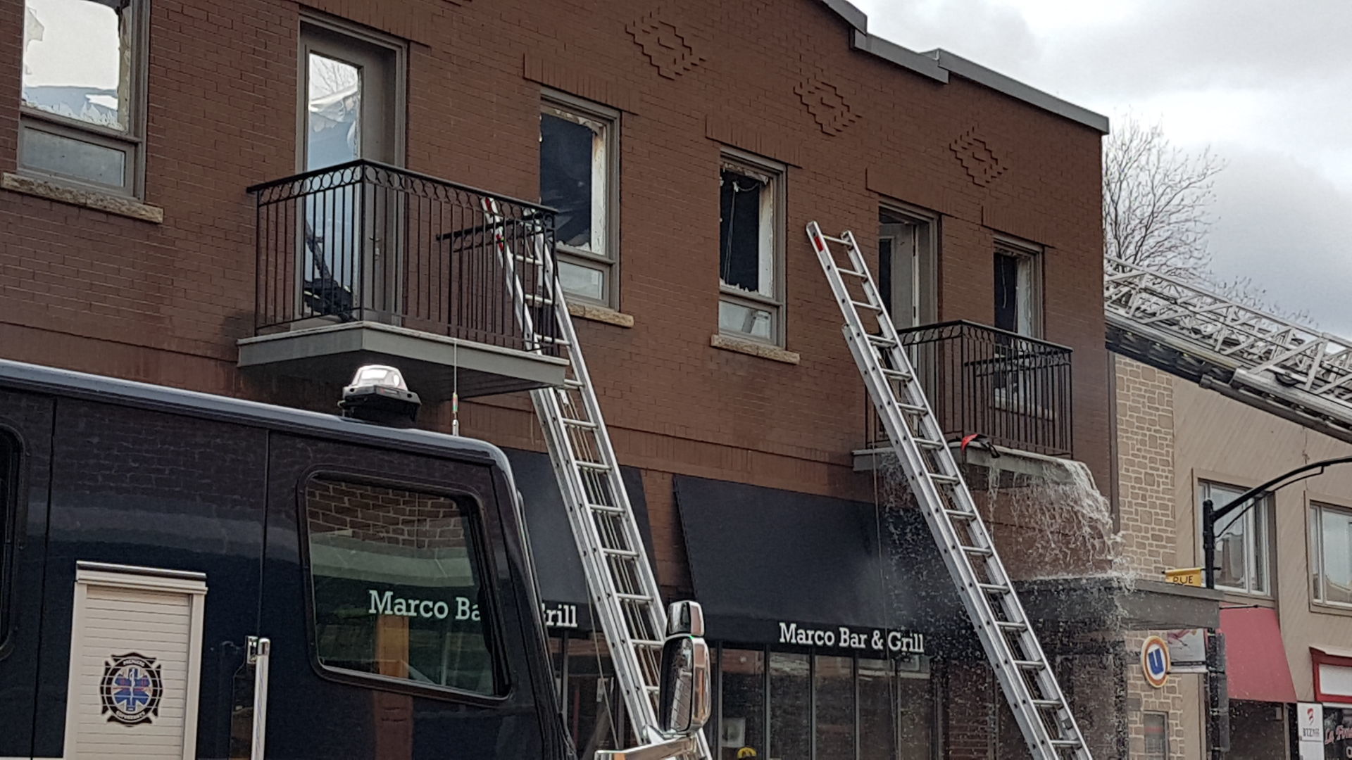 Fire guts apartments and restaurant in SADB